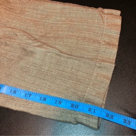 𝅺j Jill Brown Linen Blend Genuine Fit Lightweight Capri Pants Size 6 Petite - Picture 9 of 11